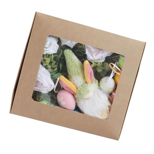 SXRQ Oster-Hasen-Eier, Küken-Blumen-Set, Hasen-Eier, Anhänger für Kinder, Basteldekorationen und Klassenzimmer-Aktivitäten, Korbfüller von SXRQ