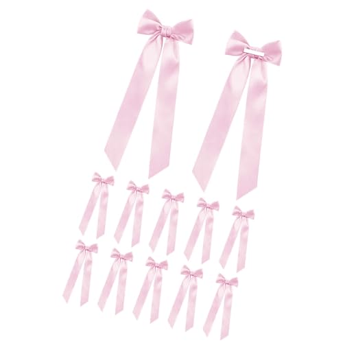 Satinschleifen im Ballettstil, elegante Party-Dekoration, Geschenkverpackungszubehör für Veranstaltungen, Bastelprojekte, schnelle Installation, Party-Kollektion, 12 Stück Satinschleifen im Ballettstil, elegante Party-Dekoration, Geschenkverpackungszubehör für Veranstaltungen, Bastelprojekte, schnelle Installation, Party-Kollektion, 12 Stück von SXRQ
