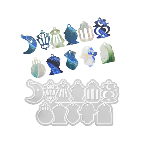 Silikonform für Anhänger, Ohrringe, ägyptisches Design, Schmuckformen, Silikon-Textur, Geschenk für Schmuck-Enthusiasten, Harzherstellung von SXRQ