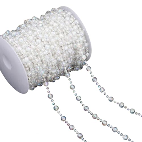 Transparente Perlenkette, Bastelperlen, Schnur für Schmuckherstellung, Blumensträuße, Kleidung, Verzierung, Nähen, Basteln, Schmuckzubehör von SXRQ
