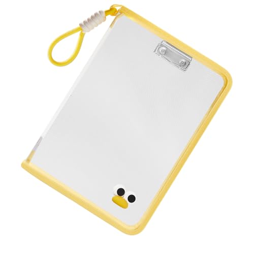 Transparenter PVC-Aktenkoffer, wasserabweisend, mit Griff, Dokumentenmappe in Briefgröße, Dokumentenmappe für Business, Schule, transparenter Ordner für Business von SXRQ
