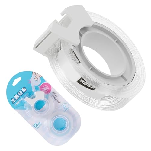 Transparentes Klebeband mit Cutter für Verpackungen, je 20 m, starker Klebstoff für Papier, Dokumente, Glas, Bastelband, 2 Rollen Transparentes Klebeband mit Cutter für Verpackungen, je 20 m, starker Klebstoff für Papier, Dokumente, Glas, Bastelband, 2 Rollen von SXRQ