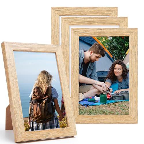 SXTDKMJ Bilderrahmen Holz, Fotorahmen 4 Stück Kleine Bilderrahmen Set 10 x 15 mit Plexiglas Holzbilderrahmen für Wandbehänge oder Tischdekoration SXTDKMJ Bilderrahmen Holz, Fotorahmen 4 Stück Kleine Bilderrahmen Set 10 x 15 mit Plexiglas Holzbilderrahmen für Wandbehänge oder Tischdekoration von SXTDKMJ