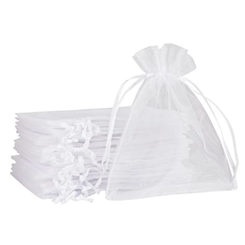 SXUUXB Organzasäckchen 17x23 cm Weiß 100 Stück Kleine Säckchen zum Befüllen Geschenksäckchen mit Kordelzug für Verpackungstüten, Seifensäckchen, Schmuckbeutel, Geschenktüten SXUUXB Organzasäckchen 17x23 cm Weiß 100 Stück Kleine Säckchen zum Befüllen Geschenksäckchen mit Kordelzug für Verpackungstüten, Seifensäckchen, Schmuckbeutel, Geschenktüten von SXUUXB