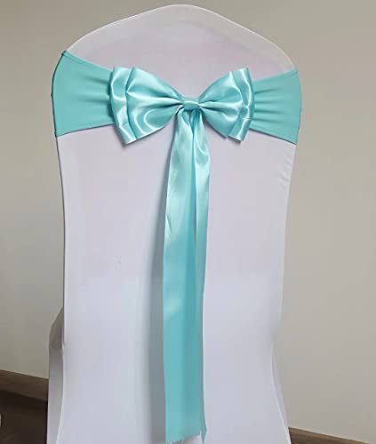 Stretch-Stuhlschärpen, Doppelschleifen, Stuhlbänder, Spandex, Stuhlbezug, Dekoration für Hochzeit, Party, Geburtstag, Bankett, Weihnachten, Veranstaltungen, Stuhldekoration, Stuhlschleife, Himmelblau Stretch-Stuhlschärpen, Doppelschleifen, Stuhlbänder, Spandex, Stuhlbezug, Dekoration für Hochzeit, Party, Geburtstag, Bankett, Weihnachten, Veranstaltungen, Stuhldekoration, Stuhlschleife, Himmelblau von SXXXLDNG