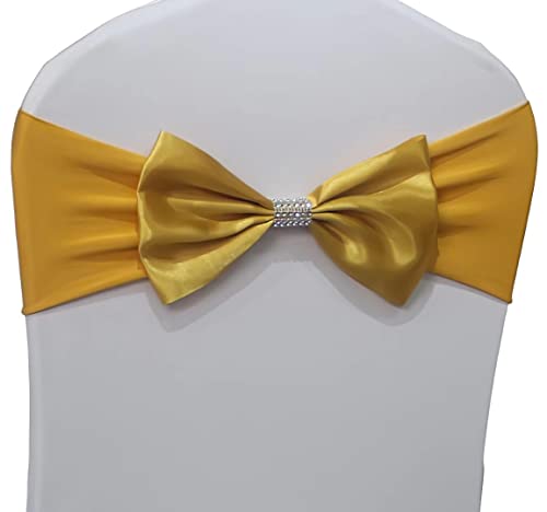 Stuhlschärpe Schleife Spandex Stuhlschärpen Schleifen gebunden für Hochzeit Stühle Dekorationen Stuhl Schärpen Abdeckung für Jahrestag Party Zeremonie Besondere Anlässe Dekoration (Gold, 50 Stück) Stuhlschärpe Schleife Spandex Stuhlschärpen Schleifen gebunden für Hochzeit Stühle Dekorationen Stuhl Schärpen Abdeckung für Jahrestag Party Zeremonie Besondere Anlässe Dekoration (Gold, 50 Stück) von SXXXLDNG