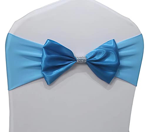 Stuhlschärpe Schleife Spandex Stuhlschärpen Schleifen gebunden für Hochzeit Stühle Dekorationen Stuhl Schärpen Abdeckung für Jahrestag Party Zeremonie Besondere Anlässe Dekoration (Seeblau, 50 Stück) Stuhlschärpe Schleife Spandex Stuhlschärpen Schleifen gebunden für Hochzeit Stühle Dekorationen Stuhl Schärpen Abdeckung für Jahrestag Party Zeremonie Besondere Anlässe Dekoration (Seeblau, 50 Stück) von SXXXLDNG