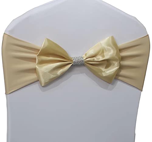 Stuhlschärpe Schleife Spandex Stuhlschärpen Schleifen gebunden für Hochzeit Stühle Dekorationen Stuhl Schärpen Abdeckung für Jubiläum Party Zeremonie Besondere Anlässe Dekoration (Champagner, 50 Stück Stuhlschärpe Schleife Spandex Stuhlschärpen Schleifen gebunden für Hochzeit Stühle Dekorationen Stuhl Schärpen Abdeckung für Jubiläum Party Zeremonie Besondere Anlässe Dekoration (Champagner, 50 Stück von SXXXLDNG