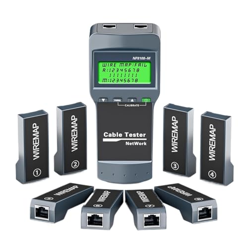 NF-8108M Kabel-Tracker, Netzwerk-Kabeltester, LCD-Display, Länge Messen, Wiremap-Tester, Netzwerk-Tools Genaue Identifizierung NF-8108M Kabel-Tracker, Netzwerk-Kabeltester, LCD-Display, Länge Messen, Wiremap-Tester, Netzwerk-Tools Genaue Identifizierung von SXYGYWA