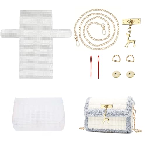 SXYYDSG 1 Set Blanko-Nadelspitzen-Leinenblätter, handgestricktes gewebtes Beutelherstellungswerkzeug, DIY-Kunststoff-Mesh-Leinwand-Strickset für handgefertigte Garn-Strick-Häkelprojekte und SXYYDSG 1 Set Blanko-Nadelspitzen-Leinenblätter, handgestricktes gewebtes Beutelherstellungswerkzeug, DIY-Kunststoff-Mesh-Leinwand-Strickset für handgefertigte Garn-Strick-Häkelprojekte und von SXYYDSG