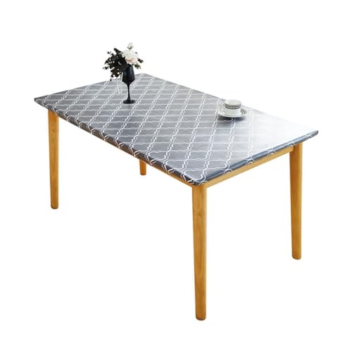 Elastische Tischdecke Rechteckig – PVC Tischtuch Wasserdicht, Abwischbar, Schmutzabweisend Für Küche, Garten, Terrasse, Outdoor, Hochzeit, Camping (Schwarz,80x140cm) von SXZAGZR