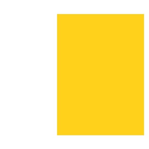 Farbpapier 100 Stück farbiges A4-Kopierpapier in mehreren Größen, doppelseitig, Origami-Geschenkverpackung, Bastel- und Dekorationspapier Buntpapier (Color : Yellow, Size : A4) von SXZBTWIJ