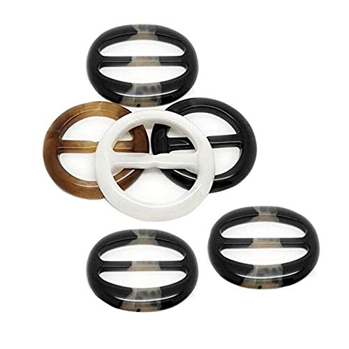 6 Stück Durchmesser 5,1 cm Harz-Kunststoffknöpfe für Taillen-Schnalle, Seidenschals, Halstuch, Kleidung, T-Shirt, Knoten-Verschluss, Ring für Frauen, Damen, Mädchen, zufällige Farbe 6 Stück Durchmesser 5,1 cm Harz-Kunststoffknöpfe für Taillen-Schnalle, Seidenschals, Halstuch, Kleidung, T-Shirt, Knoten-Verschluss, Ring für Frauen, Damen, Mädchen, zufällige Farbe von SYBL