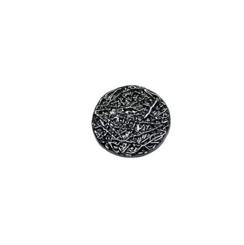 Knöpfe, Harzknopf, 10 Stück/Los Gold Silber Schwarz Runde handgemachte Nähknöpfe, Gold, 28mm-10pcs(Black,28mm-10pcs) von SYBNIKOLF