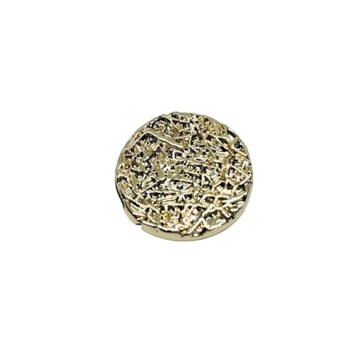 Knöpfe, Harzknopf, 10 Stück/Los Gold Silber Schwarz Runde handgemachte Nähknöpfe, Gold, 28mm-10pcs(Gold,23mm-10pcs) von SYBNIKOLF