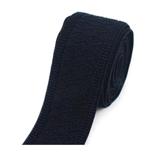 SYBNIKOLF Gummiband für Nähen, 4 Meter 50 mm weich for Nähen von Hosen, Kleidung, Gummiband, Stretch-Gurtband, Dekoration, DIY-Zubehör, rot, 50 mm(Navy Blue) von SYBNIKOLF