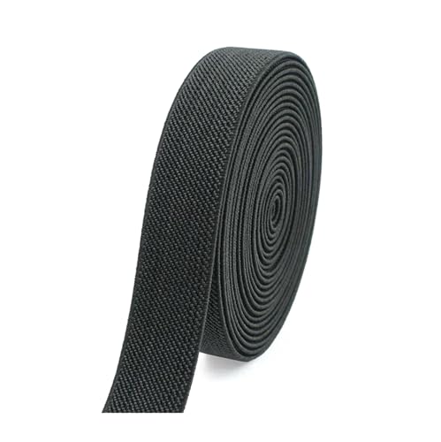 SYBNIKOLF Gummiband für Nähen, 5 Meter 10–50 mm for Hosen Taille Gummiband DIY Unterwäsche Kleidung Nähzubehör, rot, 20 mm(Dark Gray,50mm) von SYBNIKOLF