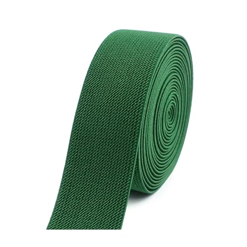 SYBNIKOLF Gummiband für Nähen, 5 Meter 10–50 mm for Hosen Taille Gummiband DIY Unterwäsche Kleidung Nähzubehör, rot, 20 mm(Green,30mm) von SYBNIKOLF