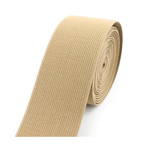 SYBNIKOLF Gummiband für Nähen, 5 Meter 10–50 mm for Hosen Taille Gummiband DIY Unterwäsche Kleidung Nähzubehör, rot, 20 mm(Khaki,30mm) von SYBNIKOLF