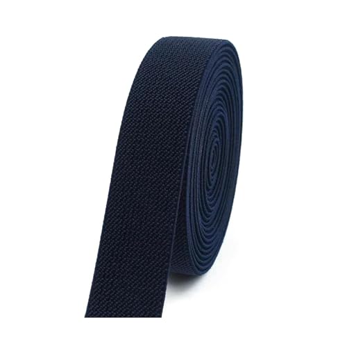 SYBNIKOLF Gummiband für Nähen, 5 Meter 10–50 mm for Hosen Taille Gummiband DIY Unterwäsche Kleidung Nähzubehör, rot, 20 mm(Navy Blue,38mm) von SYBNIKOLF