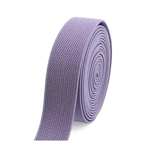 SYBNIKOLF Gummiband für Nähen, 5 Meter 10–50 mm for Hosen Taille Gummiband DIY Unterwäsche Kleidung Nähzubehör, rot, 20 mm(Purple,38mm) von SYBNIKOLF