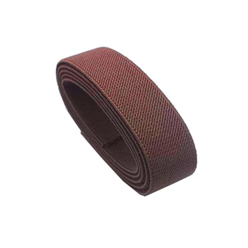 SYBNIKOLF Gummiband für Nähen, 5 Meter Nähen 3 cm Flacher elastischer Gürtel Taillengummiband Stricken Nähzubehör, Rot, 30 mm(Coffee) von SYBNIKOLF