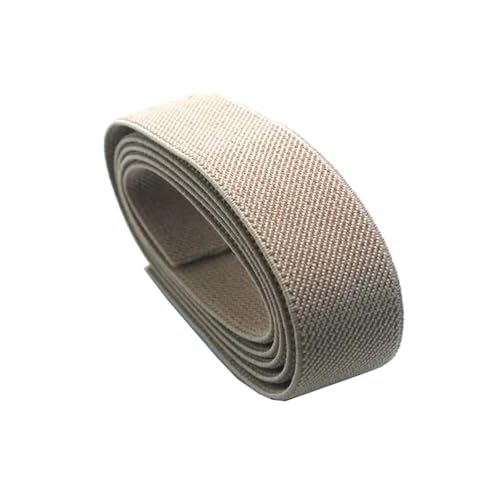 SYBNIKOLF Gummiband für Nähen, 5 Meter Nähen 3 cm Flacher elastischer Gürtel Taillengummiband Stricken Nähzubehör, Rot, 30 mm(Khaki) von SYBNIKOLF
