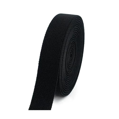 SYBNIKOLF Gummiband für Nähen, 6 Meter 10–50 mm buntes Nylon-verdicktes Gummiband for Kleidung, DIY-Nähzubehör, rot, 38 mm(Black,30mm) von SYBNIKOLF