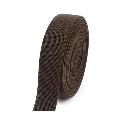 SYBNIKOLF Gummiband für Nähen, 6 Meter 10–50 mm buntes Nylon-verdicktes Gummiband for Kleidung, DIY-Nähzubehör, rot, 38 mm(Coffee,38mm) von SYBNIKOLF