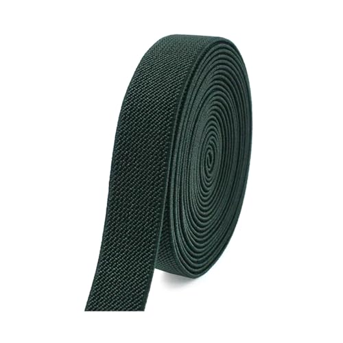 SYBNIKOLF Gummiband für Nähen, 6 Meter 10–50 mm buntes Nylon-verdicktes Gummiband for Kleidung, DIY-Nähzubehör, rot, 38 mm(Dark Green,38mm) von SYBNIKOLF
