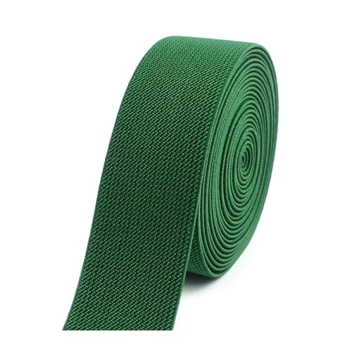 SYBNIKOLF Gummiband für Nähen, 6 Meter 10–50 mm buntes Nylon-verdicktes Gummiband for Kleidung, DIY-Nähzubehör, rot, 38 mm(Green,38mm) von SYBNIKOLF
