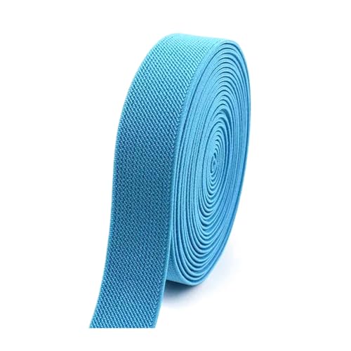 SYBNIKOLF Gummiband für Nähen, 6 Meter 10–50 mm buntes Nylon-verdicktes Gummiband for Kleidung, DIY-Nähzubehör, rot, 38 mm(Lakeblue,38mm) von SYBNIKOLF
