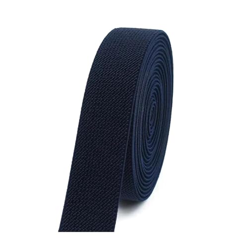 SYBNIKOLF Gummiband für Nähen, 6 Meter 10–50 mm buntes Nylon-verdicktes Gummiband for Kleidung, DIY-Nähzubehör, rot, 38 mm(Navy Blue,38mm) von SYBNIKOLF