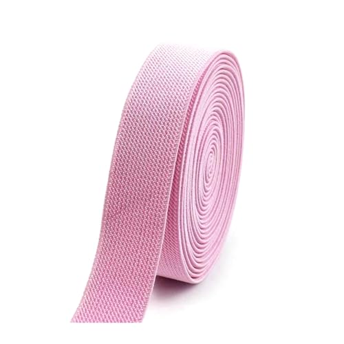 SYBNIKOLF Gummiband für Nähen, 6 Meter 10–50 mm buntes Nylon-verdicktes Gummiband for Kleidung, DIY-Nähzubehör, rot, 38 mm(Pink,38mm) von SYBNIKOLF