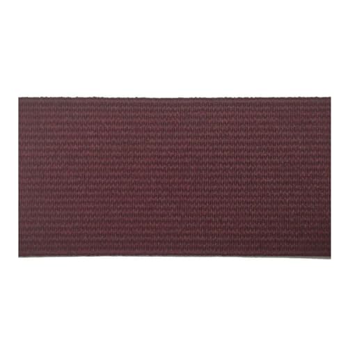 SYBNIKOLF Gummiband für Nähen, 7 Meter 20–50 mm breit, flach, for Nähen von Kleidung, Zubehör, DIY-Manschettengummi, rot, 25 mm(Brown Red,40mm) von SYBNIKOLF