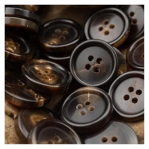 SYBNIKOLF Knöpfe, Harzknopf, 12-teiliges Knopfset for Anzugjacke, Mantel, Hellbraun, Schwarz, Dunkelbraun, Knöpfe 15 mm – 30 mm, Nähzubehör SYBNIKOLF Knöpfe, Harzknopf, 12-teiliges Knopfset for Anzugjacke, Mantel, Hellbraun, Schwarz, Dunkelbraun, Knöpfe 15 mm – 30 mm, Nähzubehör von SYBNIKOLF