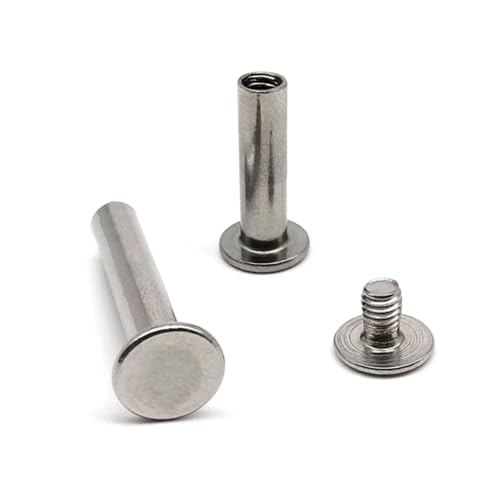 SYBNIKOLF Nieten, Chicago-Schrauben, 5 stücke 304 A2-70 Edelstahl Post Bindung Schraube Niet Stud Nagel Leder Tasche Gürtel Foto(5x40mm) von SYBNIKOLF