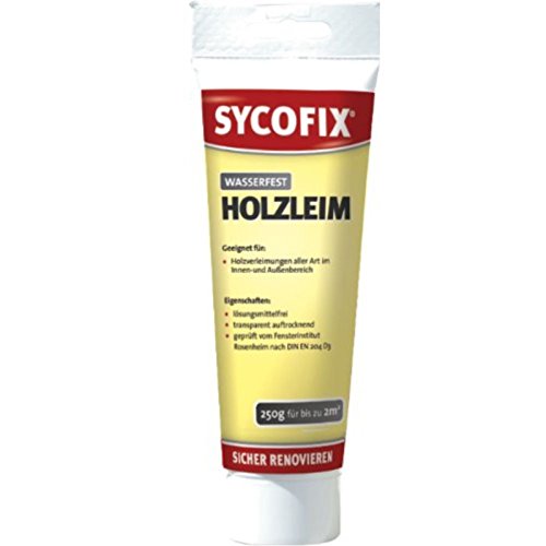SYCOFIX Holzleim D 3 wasserfest (nach DIN EN 204 D 3) (75 g), Grundpreis 3,98 Euro/100g von SYCOFIX