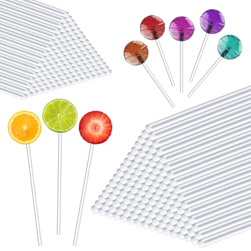 SYEYCW 100 Stück Acryl-Lutscherstäbchen, 10,2 cm und 15,2 cm, wiederverwendbare Kuchenaufsätze, transparenter Pop-Stick, Acryl-Rührstab für die Herstellung von Lutschern, Kuchen, Keksen, Schokolade SYEYCW 100 Stück Acryl-Lutscherstäbchen, 10,2 cm und 15,2 cm, wiederverwendbare Kuchenaufsätze, transparenter Pop-Stick, Acryl-Rührstab für die Herstellung von Lutschern, Kuchen, Keksen, Schokolade von SYEYCW
