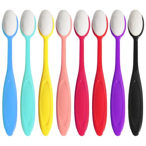SYEYCW 8 Stück Blending Brush, Bunte Pinsel-Craft Tintenpinsel Set, Craft Tintenpinsel, Make-up Oval mit Griff, Make up Blending Pinsel, für Papier Crafter Cardmaking Stempel Scrapbooking, 8 Farben SYEYCW 8 Stück Blending Brush, Bunte Pinsel-Craft Tintenpinsel Set, Craft Tintenpinsel, Make-up Oval mit Griff, Make up Blending Pinsel, für Papier Crafter Cardmaking Stempel Scrapbooking, 8 Farben von SYEYCW