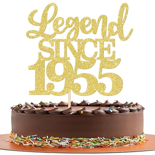 1 Stück Aufschrift "Legend Since 1955" Tortenaufsatz 70 Kuchen Topper Glitter alles Gute zum 70. Geburtstag Kuchen Pick 70 Fabulous Tortendekorationen 70th Gold 1 Stück Aufschrift "Legend Since 1955" Tortenaufsatz 70 Kuchen Topper Glitter alles Gute zum 70. Geburtstag Kuchen Pick 70 Fabulous Tortendekorationen 70th Gold von SYKYCTCY