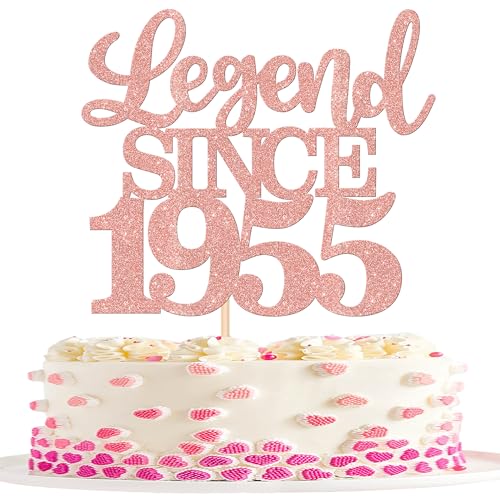 1 Stück Aufschrift "Legend Since 1955" Tortenaufsatz 70 Kuchen Topper Glitter alles Gute zum 70. Geburtstag Kuchen Pick 70 Fabulous Tortendekorationen für Prost zum 70 Rosegold 1 Stück Aufschrift "Legend Since 1955" Tortenaufsatz 70 Kuchen Topper Glitter alles Gute zum 70. Geburtstag Kuchen Pick 70 Fabulous Tortendekorationen für Prost zum 70 Rosegold von SYKYCTCY