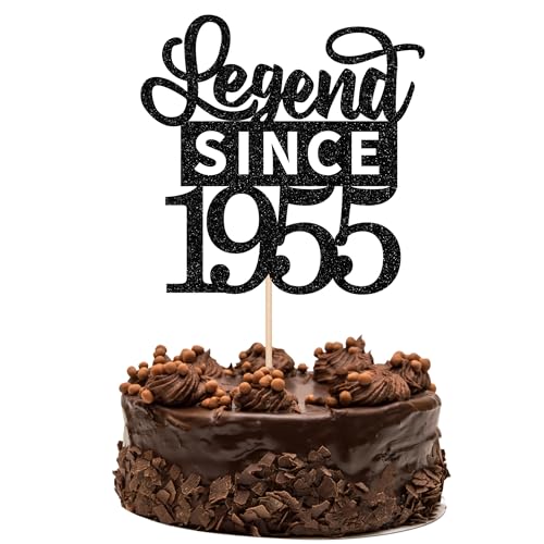 1 Stück Aufschrift "Legend Since 1955" Tortendeko Glitter Alles Gute zum Geburtstag 70. Kuchen Deko für 70 Fabulous Prost auf 70th Geburtstag Jahrestag Party Kuchen Dekorationen Schwarz 1 Stück Aufschrift "Legend Since 1955" Tortendeko Glitter Alles Gute zum Geburtstag 70. Kuchen Deko für 70 Fabulous Prost auf 70th Geburtstag Jahrestag Party Kuchen Dekorationen Schwarz von SYKYCTCY