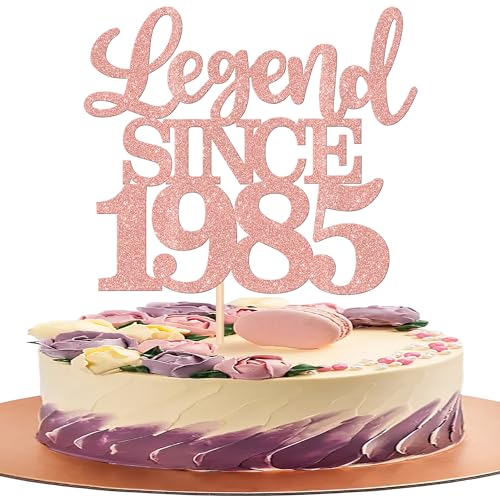 1 Stück Aufschrift "Legend Since 1985" Tortenaufsatz 40 Kuchen Topper Glitter alles Gute zum 40. Geburtstag Kuchen Pick 40 Fabulous Tortendekorationen für Prost zum 40 Rosegold 1 Stück Aufschrift "Legend Since 1985" Tortenaufsatz 40 Kuchen Topper Glitter alles Gute zum 40. Geburtstag Kuchen Pick 40 Fabulous Tortendekorationen für Prost zum 40 Rosegold von SYKYCTCY