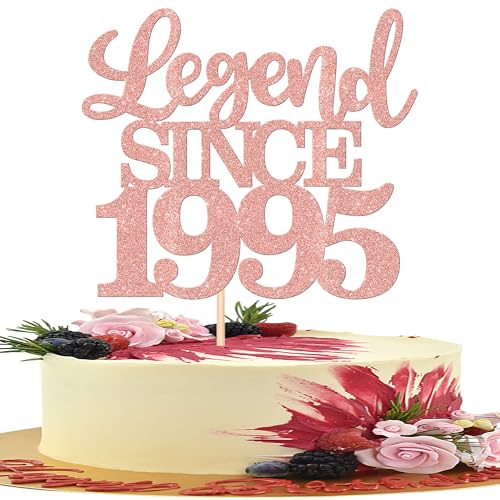 1 Stück Aufschrift "Legend Since 1995" Tortenaufsatz 30 Kuchen Topper Glitter alles Gute zum 30. Geburtstag Kuchen Pick 30 Fabulous Tortendekorationen für Prost zum 30 Rosegold 1 Stück Aufschrift "Legend Since 1995" Tortenaufsatz 30 Kuchen Topper Glitter alles Gute zum 30. Geburtstag Kuchen Pick 30 Fabulous Tortendekorationen für Prost zum 30 Rosegold von SYKYCTCY