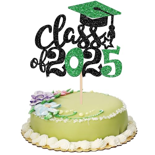 1 Stück Class of 2025 Tortendeko Class of 2025 Cake Topper Glitzer Abschluss Kappe Kuchen Deko Klasse von 2025 Graduierung Kuchendekorationen für 2025 Abschluss Party Kuchen Dekoration Schwarz Grün 1 Stück Class of 2025 Tortendeko Class of 2025 Cake Topper Glitzer Abschluss Kappe Kuchen Deko Klasse von 2025 Graduierung Kuchendekorationen für 2025 Abschluss Party Kuchen Dekoration Schwarz Grün von SYKYCTCY