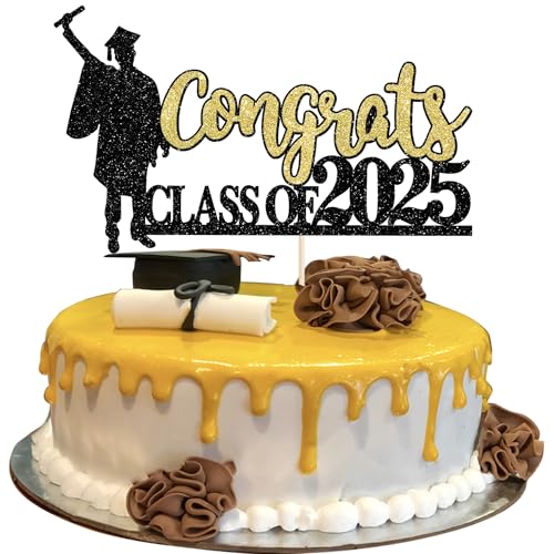 1 Stück Congrats Class of 2025 Tortendeko Abschluss Junge Kuchen Deko Glitzer 2025 Graduation Tortendekoration for 2025 Junge Abschluss Thema Party Gold 1 Stück Congrats Class of 2025 Tortendeko Abschluss Junge Kuchen Deko Glitzer 2025 Graduation Tortendekoration for 2025 Junge Abschluss Thema Party Gold von SYKYCTCY