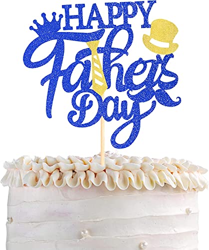 1 Stück Happy Father's Day Tortendeko Glitzer Best Dad Kuchen Deko Super Dad Krawatte Hut Schnurrbart Torten Dekoration für Happy Father's Day Thema Männer Vater Geburtstag Party Blau 1 Stück Happy Father's Day Tortendeko Glitzer Best Dad Kuchen Deko Super Dad Krawatte Hut Schnurrbart Torten Dekoration für Happy Father's Day Thema Männer Vater Geburtstag Party Blau von SYKYCTCY