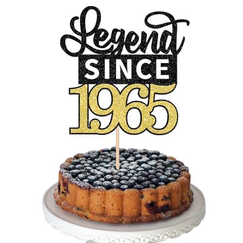 1 Stück Legend Since 1965 Cake Topper Glitzer 60th Geburtstag Kuchen Deko Alles Gute zum Geburtstag 60 Tortendeko für Prost auf 60th Geburtstag Jahrestag Party Kuchen Dekorationen Schwarz Gold 1 Stück Legend Since 1965 Cake Topper Glitzer 60th Geburtstag Kuchen Deko Alles Gute zum Geburtstag 60 Tortendeko für Prost auf 60th Geburtstag Jahrestag Party Kuchen Dekorationen Schwarz Gold von SYKYCTCY