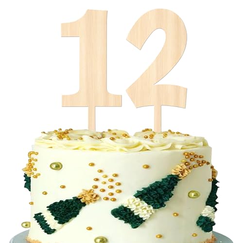 2 Stück Holz 12th Tortendeko Kinder 12 Jahre alt Geburtstag Kuchen Deko Prost auf 12th Party Cake Toppers für 12th Geburtstag Jahrestag Hochzeit Thema Party Kuchen Dekorationen 2 Stück Holz 12th Tortendeko Kinder 12 Jahre alt Geburtstag Kuchen Deko Prost auf 12th Party Cake Toppers für 12th Geburtstag Jahrestag Hochzeit Thema Party Kuchen Dekorationen von SYKYCTCY